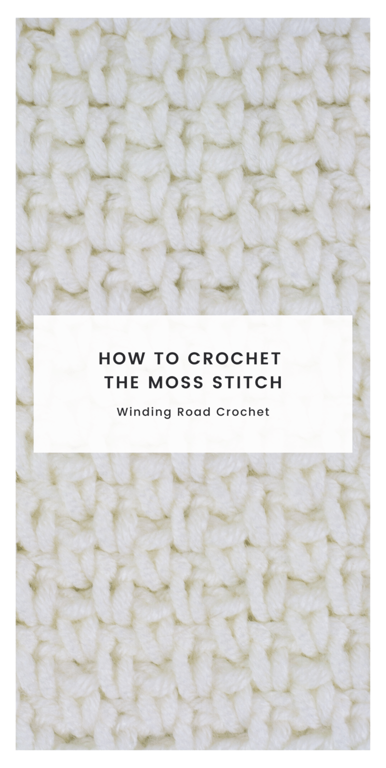 Moss Stitch Crochet Tutorial - Winding Road Crochet