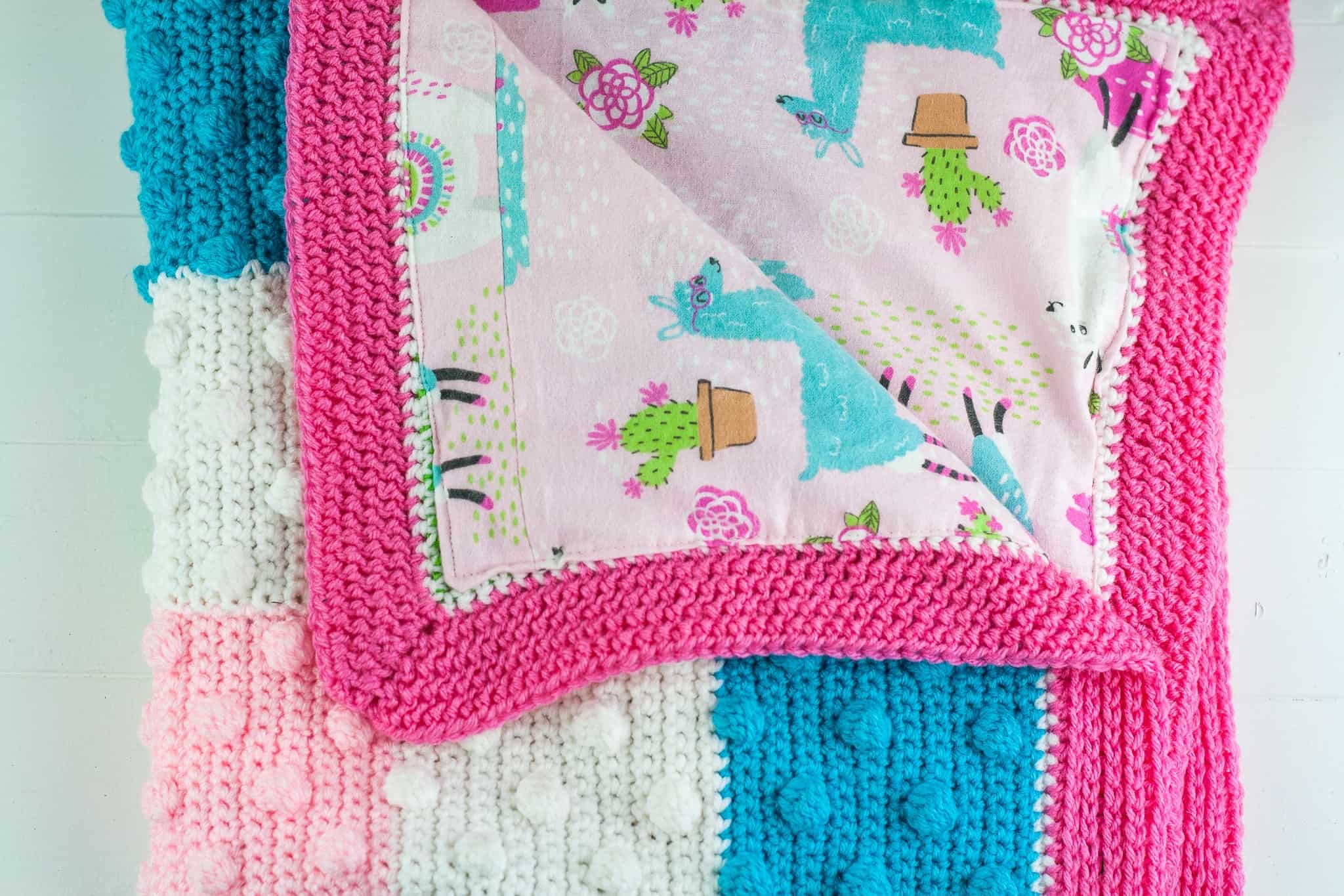 How to Line a Crochet Blanket with Fabric Winding Road Crochet