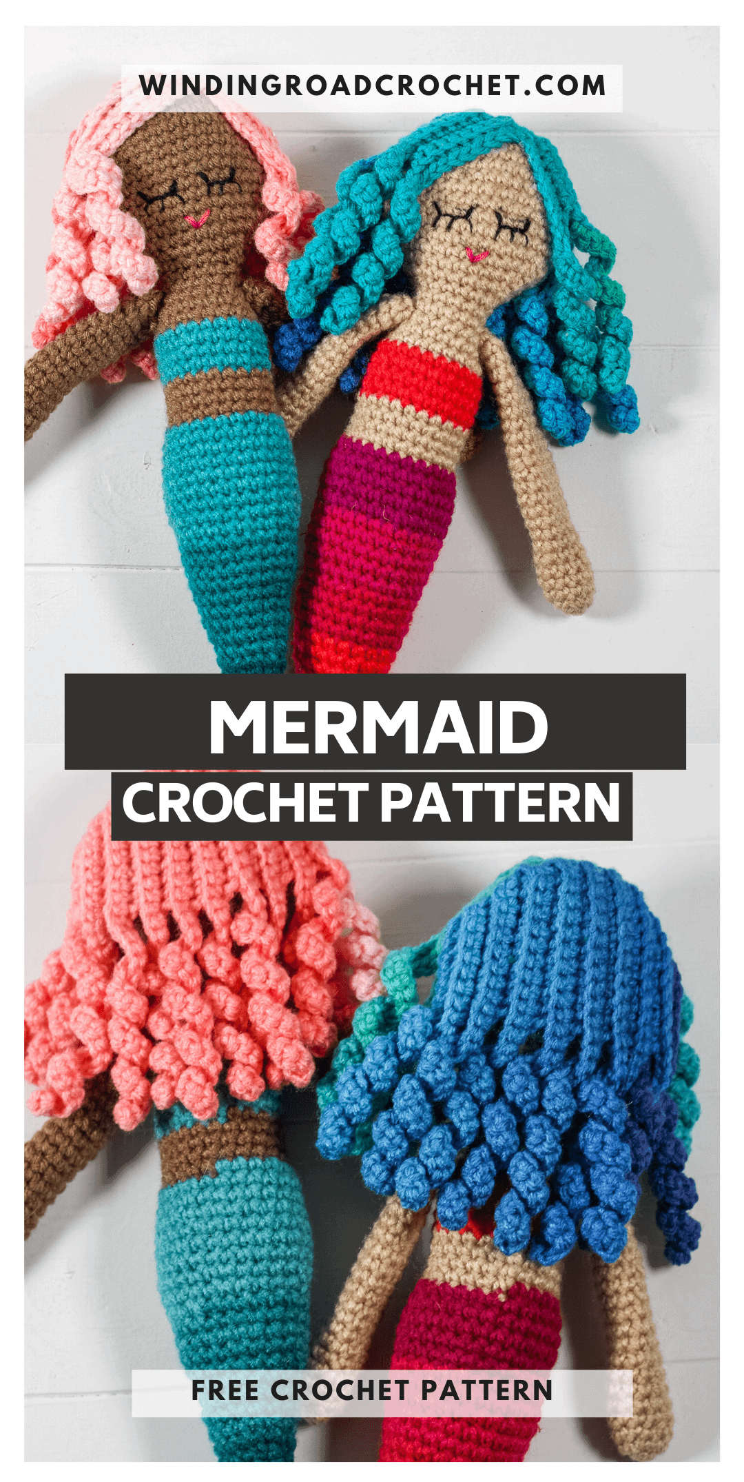 Crochet Mermaid Doll Pattern Winding Road Crochet