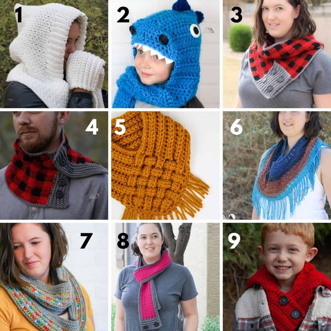 Wanderer's Crochet Hooded Scarf Free Pattern - Winding Road Crochet
