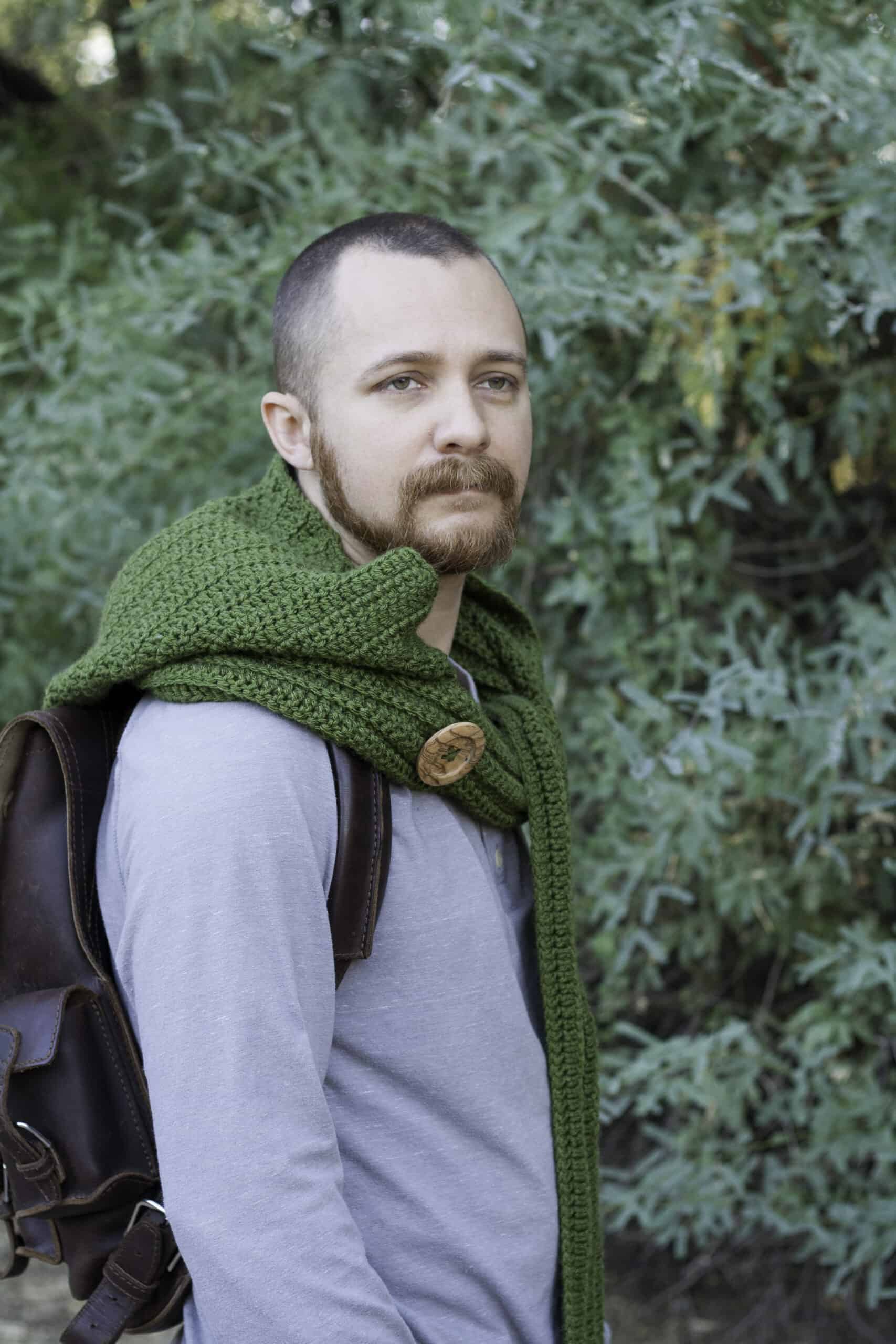Wanderer's Crochet Hooded Scarf Free Pattern - Winding Road Crochet
