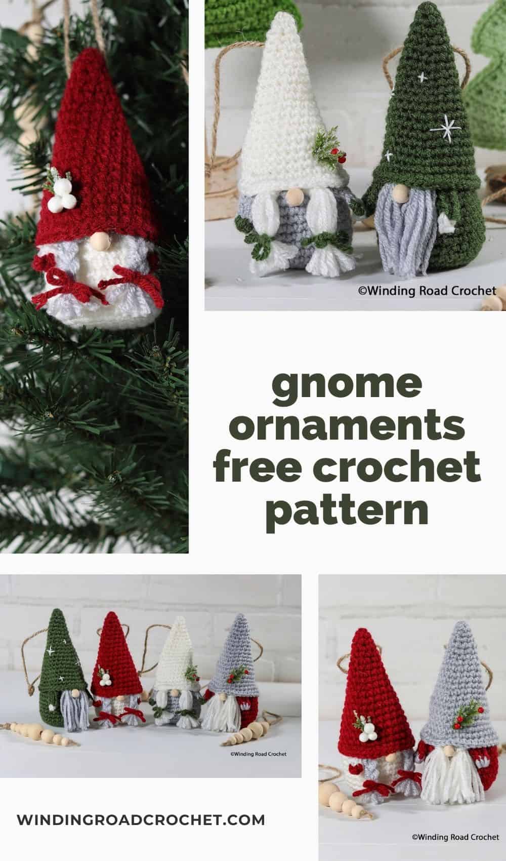 Crochet Gnome Ornament A Simple Charming Pattern Winding Road Crochet