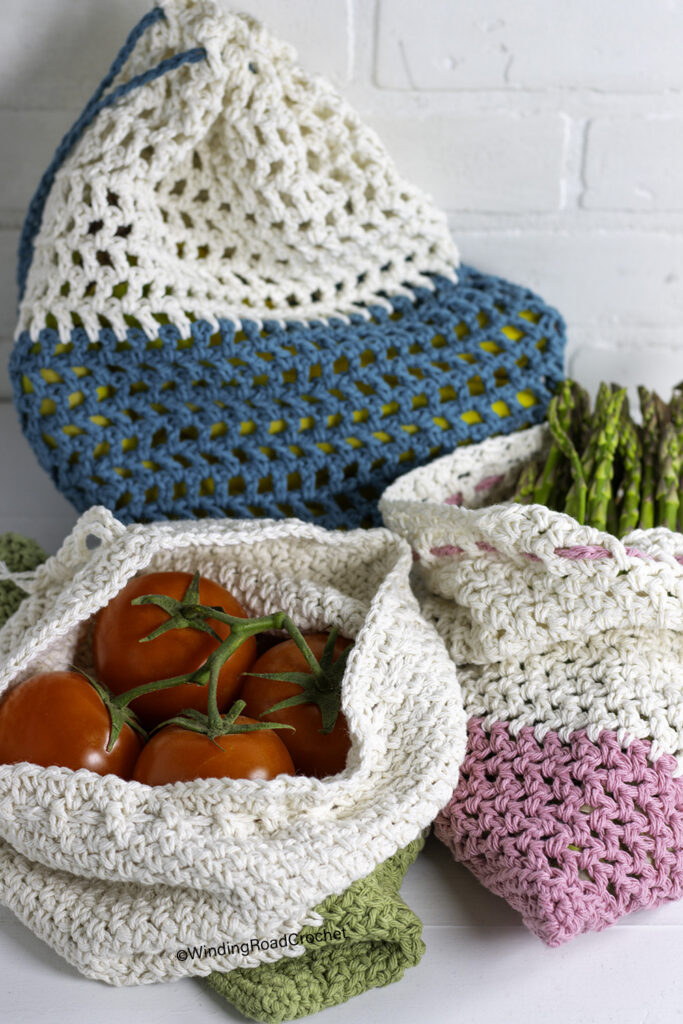 Crochet Produce Bag Pattern: A way to Reduce Waste Winding Road Crochet