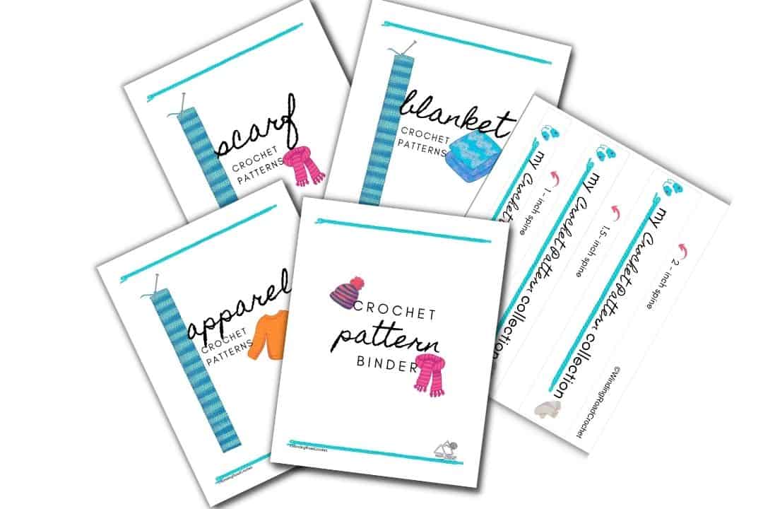 Printable Crochet Pattern Binder Cover Pages - Winding Road Crochet