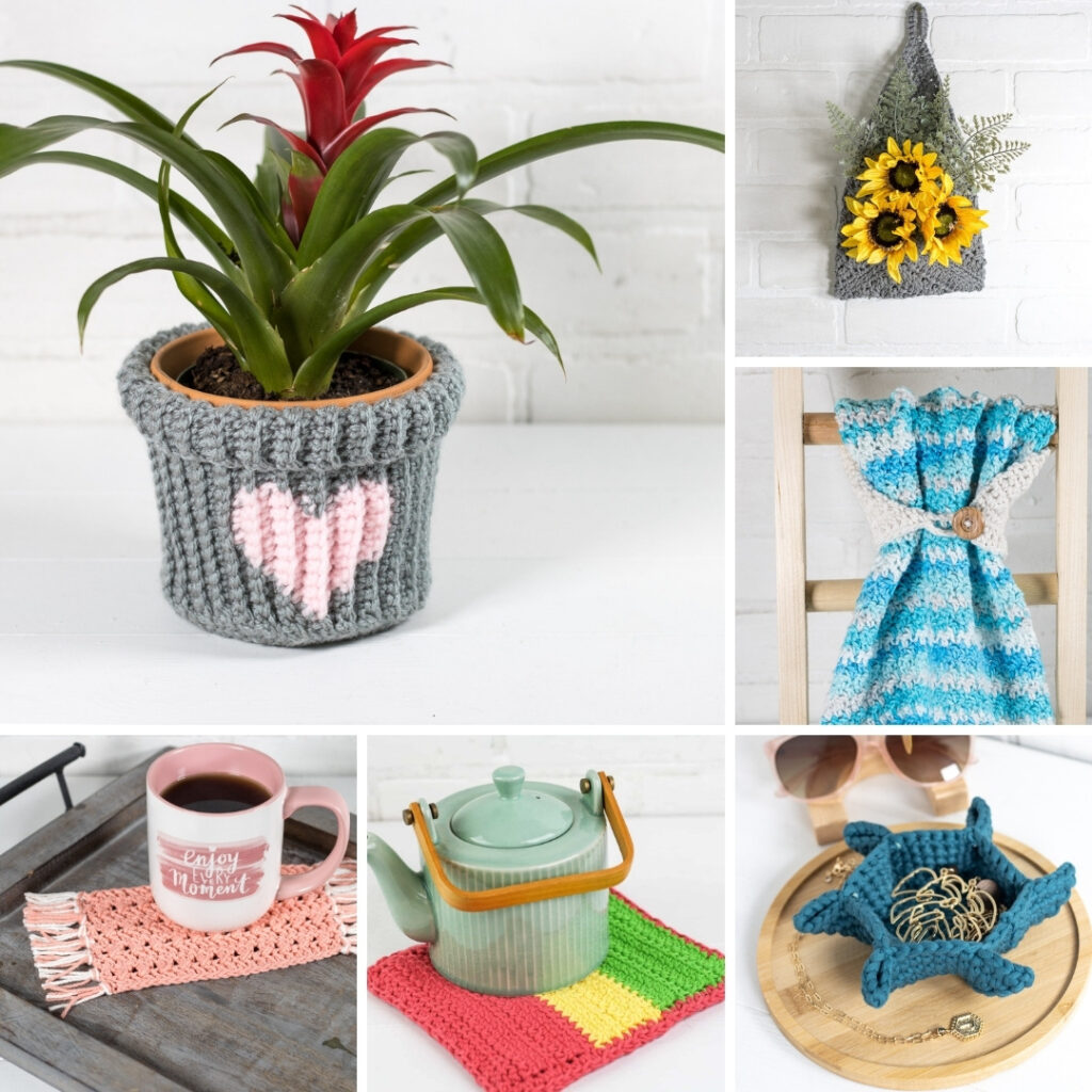 Crochet Gift Basket Ideas using Free Crochet Patterns Winding Road