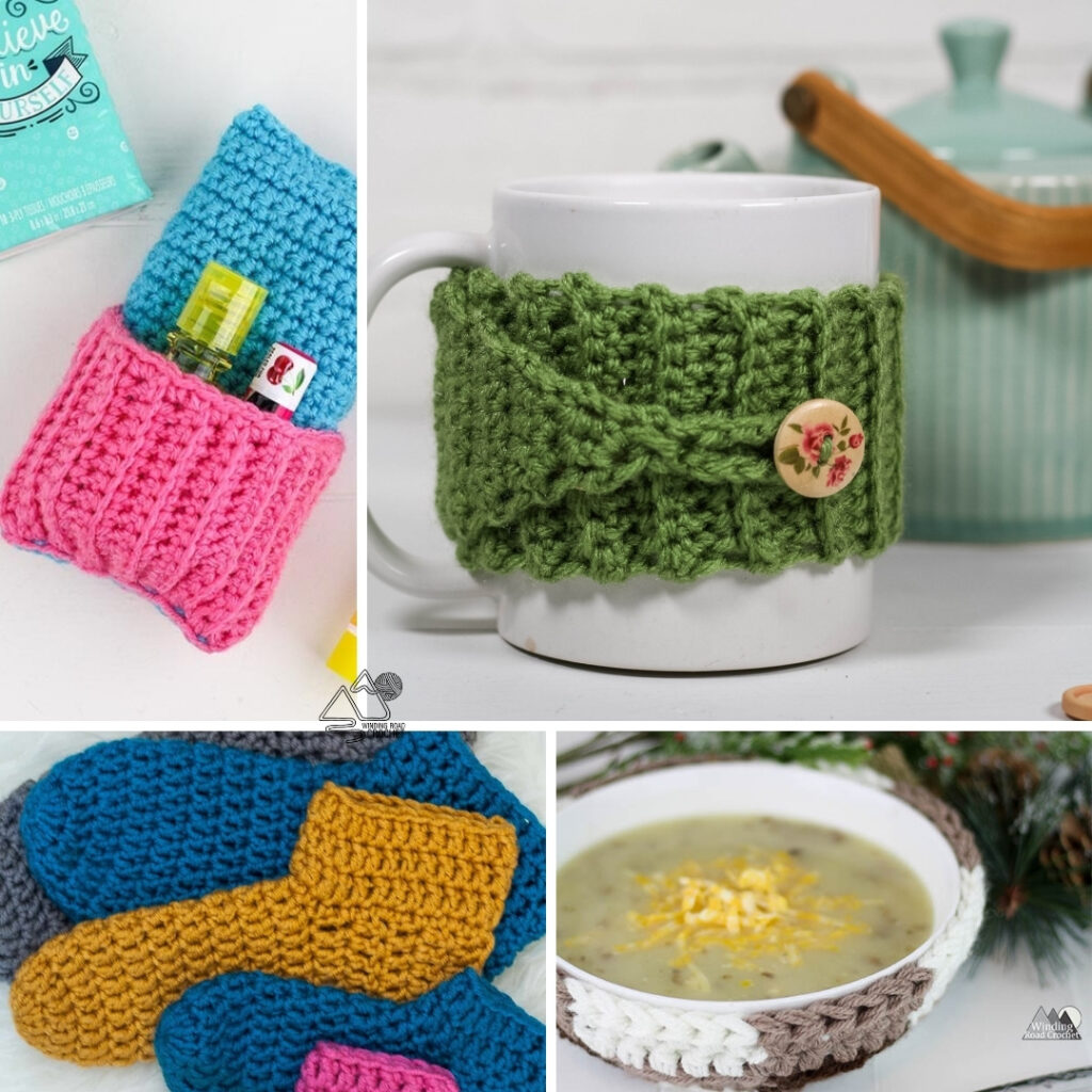 Crochet Gift Basket Ideas using Free Crochet Patterns Winding Road