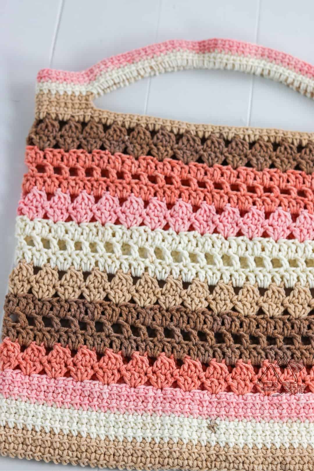 Crochet Market Tote Bag Free Pattern and Video Tutorial - Winding Road ...