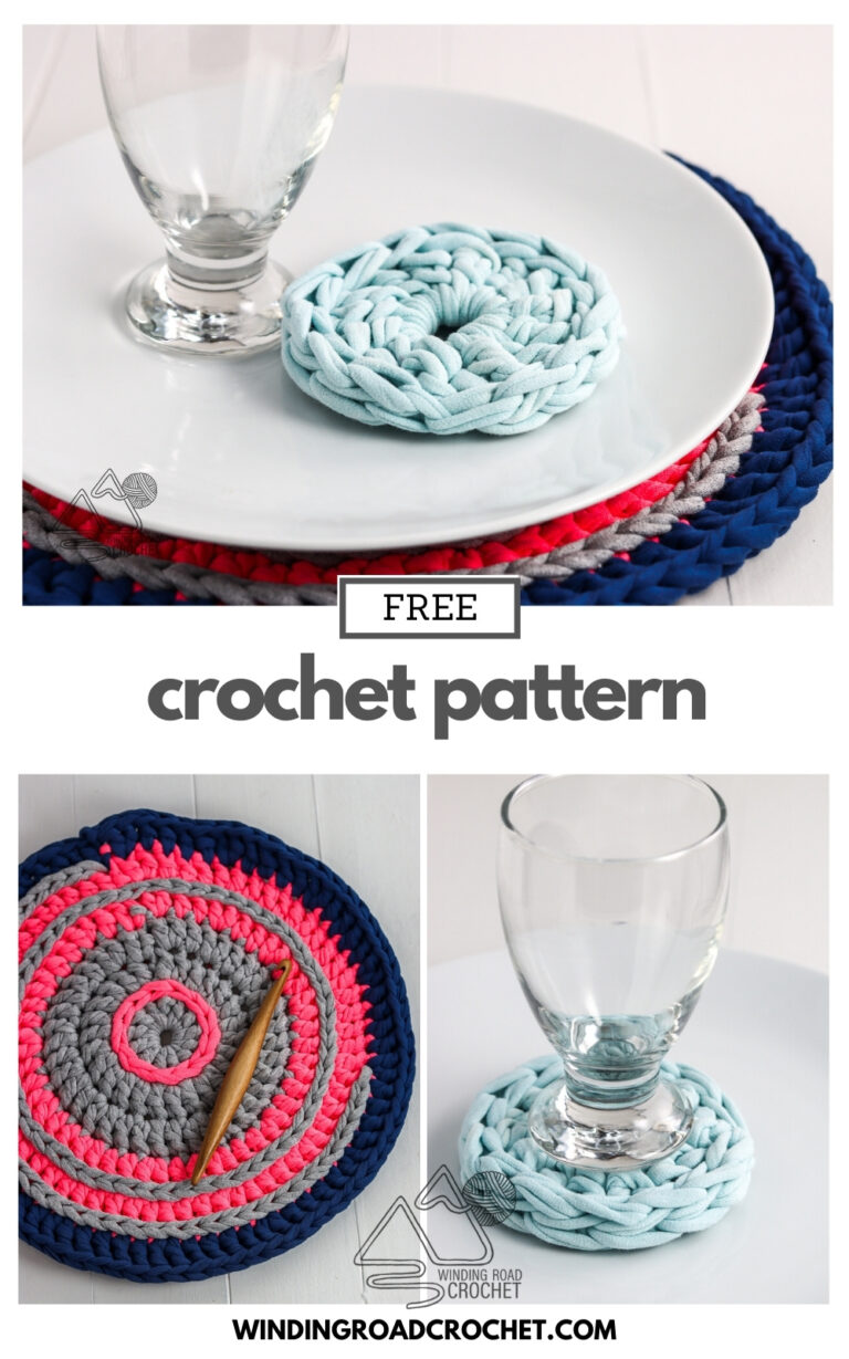 T Shirt Yarn Crochet Patterns Free Tutorial Winding Road Crochet