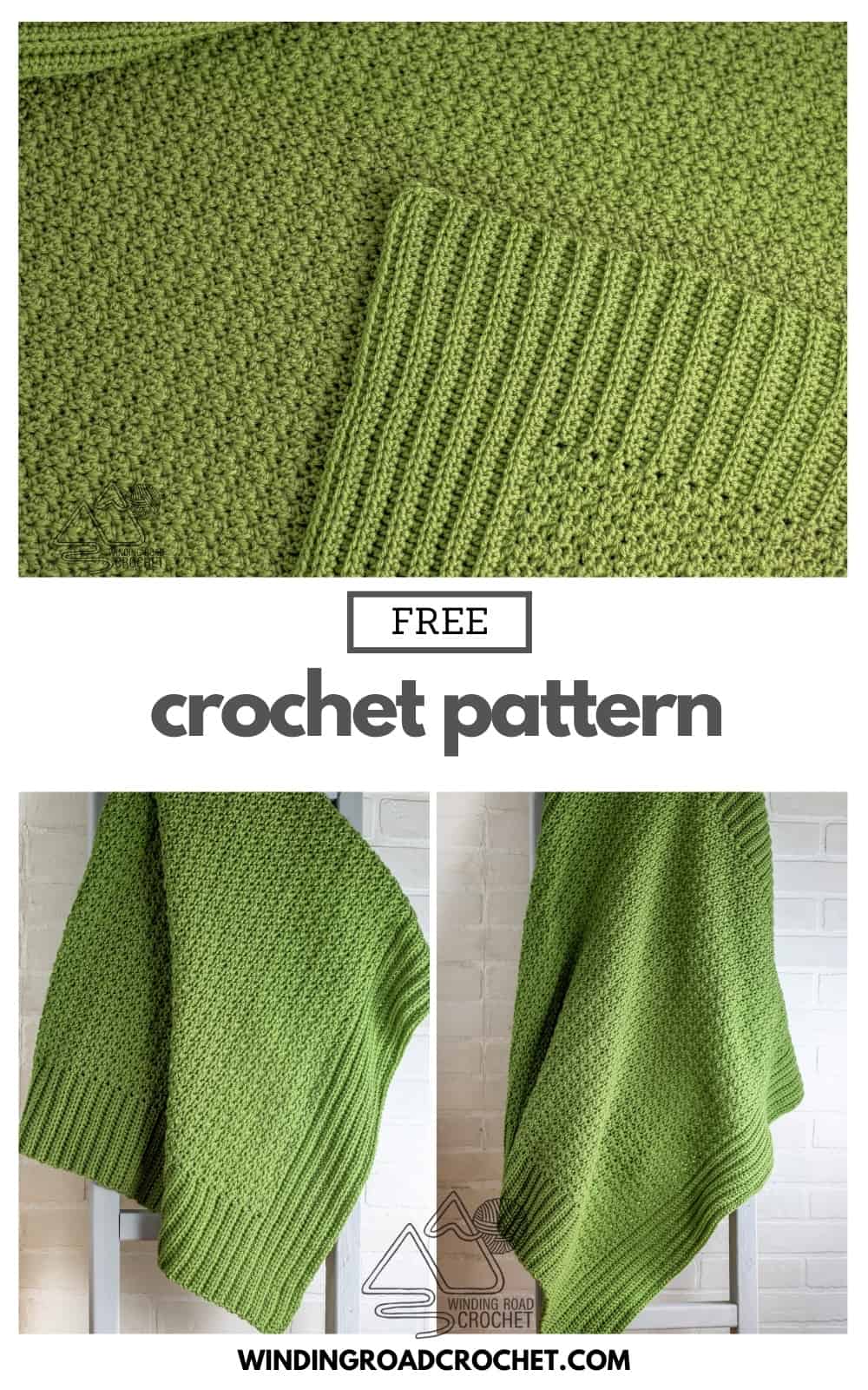 Big Border Blanket Crochet Pattern and Video Tutorial Winding Road Crochet