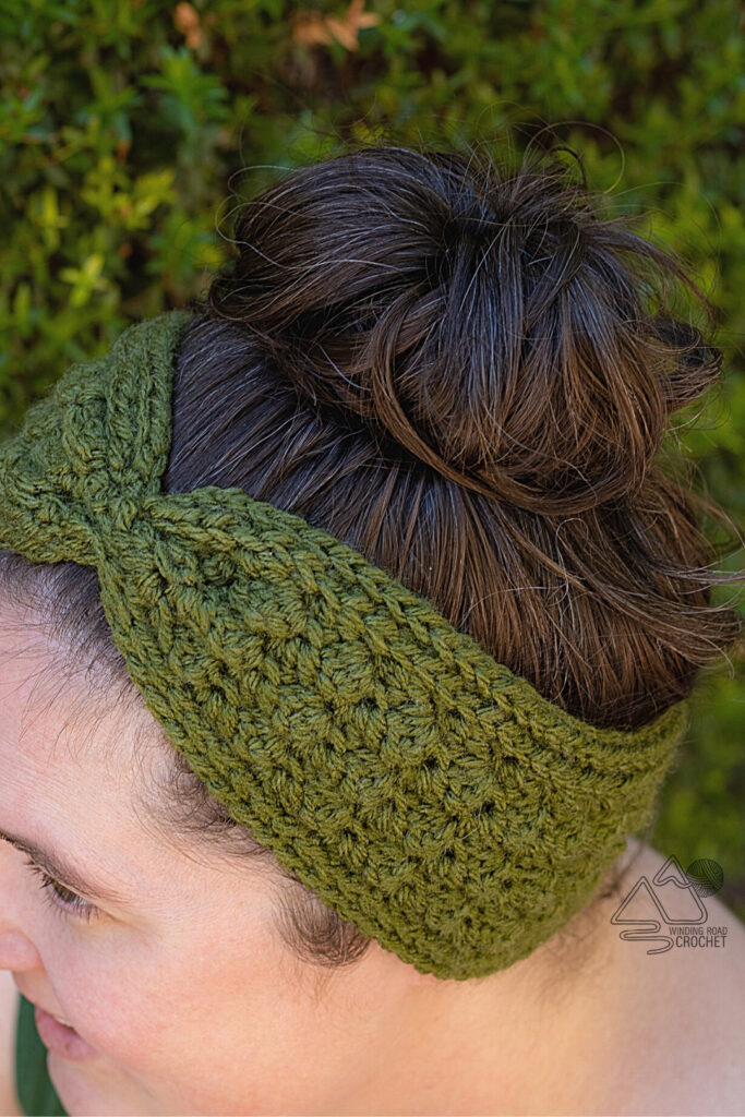 Crochet Cinched Ear Warmer Free Pattern with Video Tutorial - Winding ...