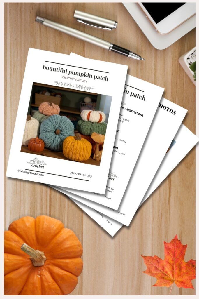 crochet pumpkin pattern set pdf pattern purchase option