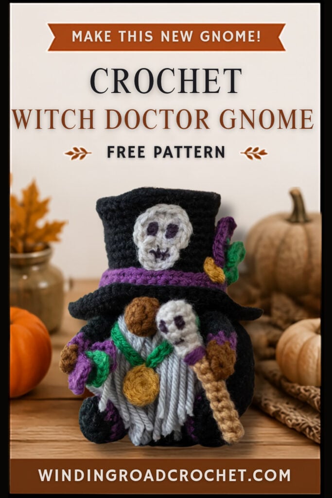 crochet witch doctor gnome pattern